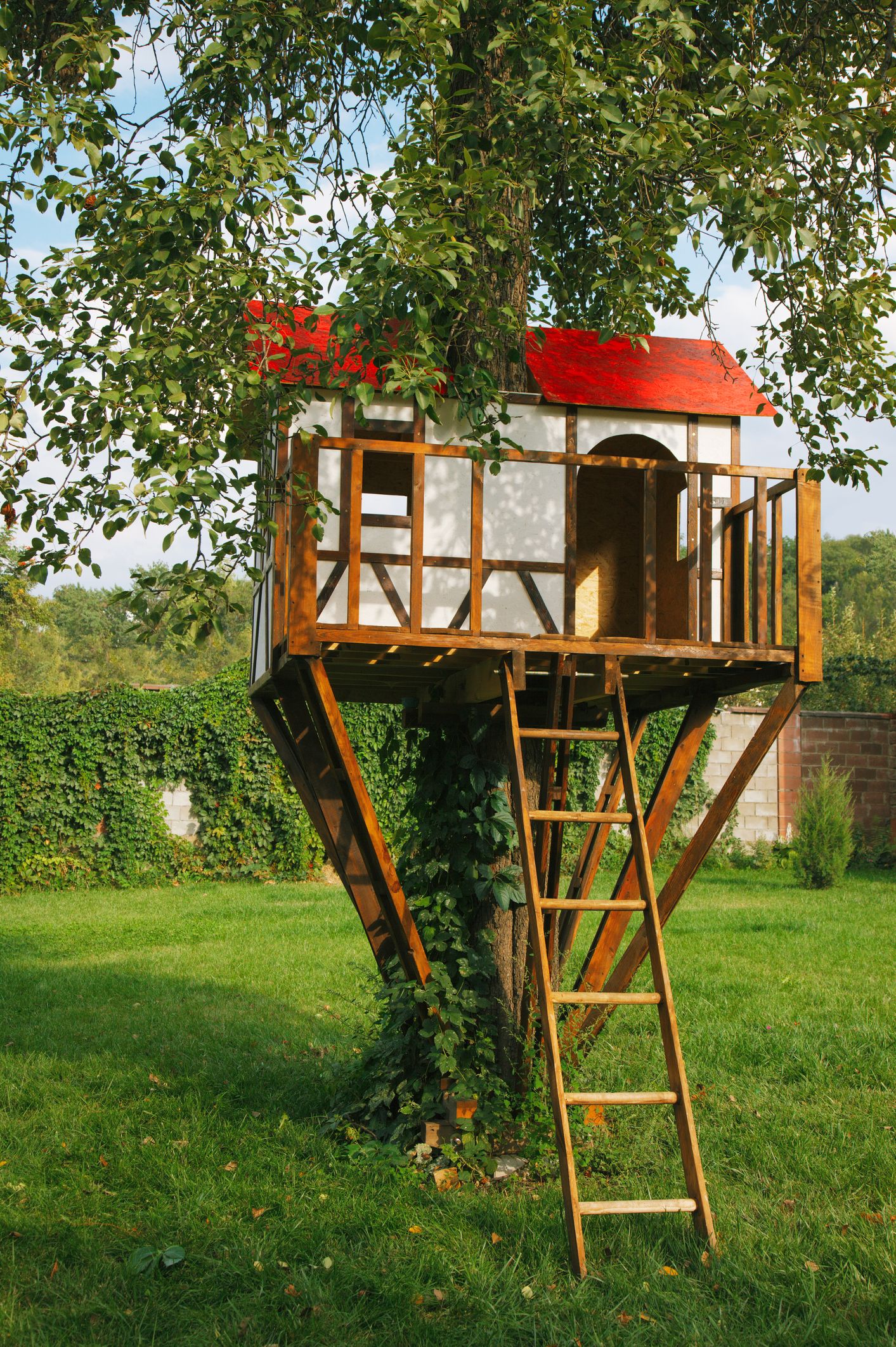 домик на дереве для детей фото
