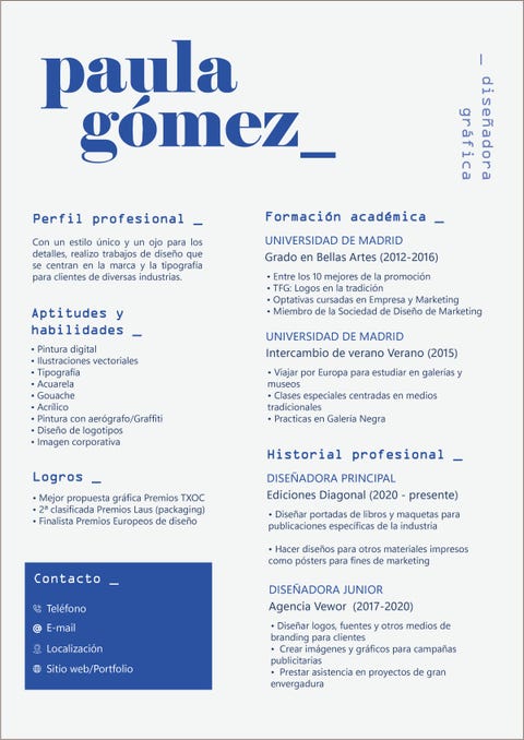 cv creativo