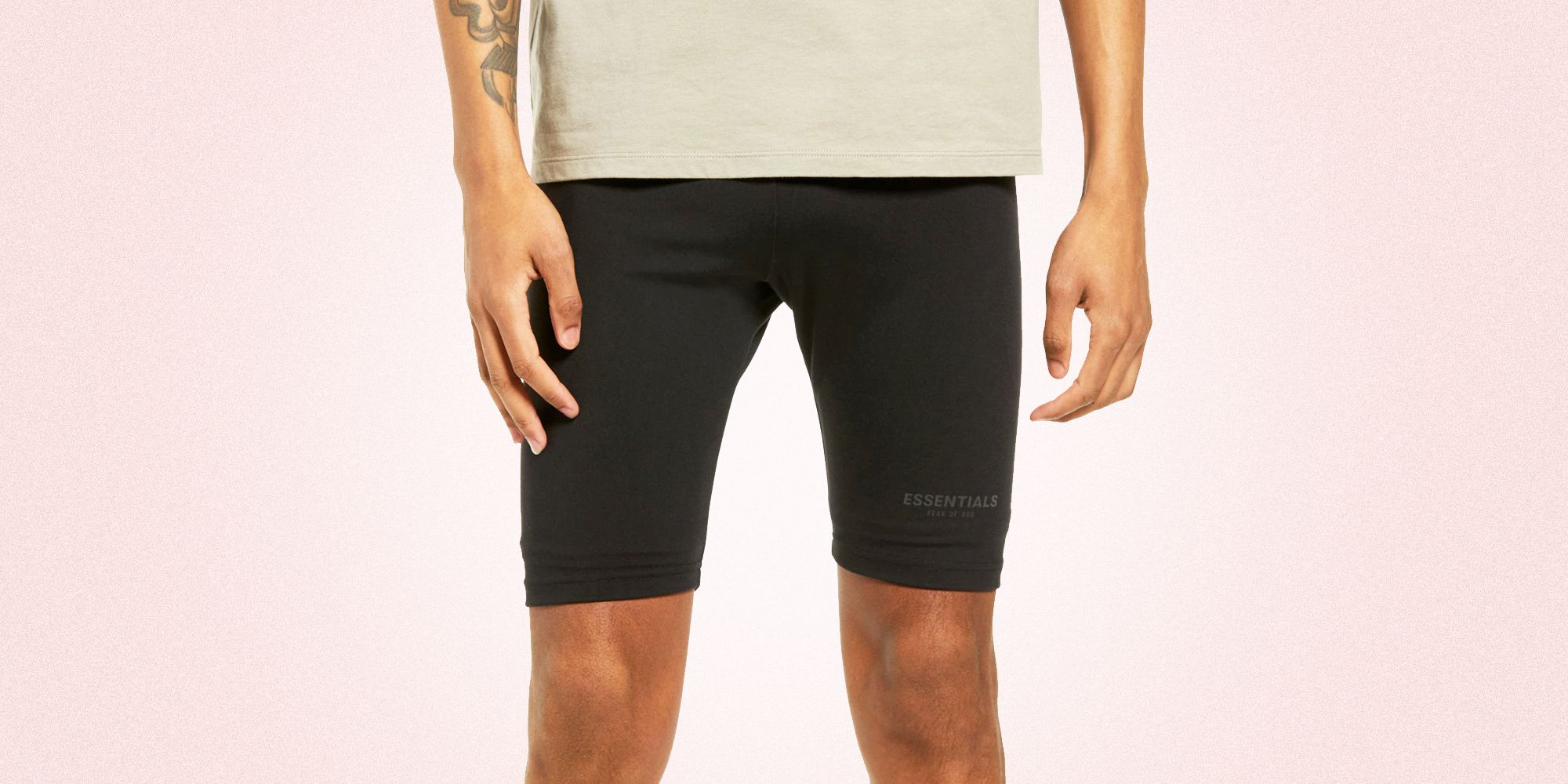 mens black cycling shorts