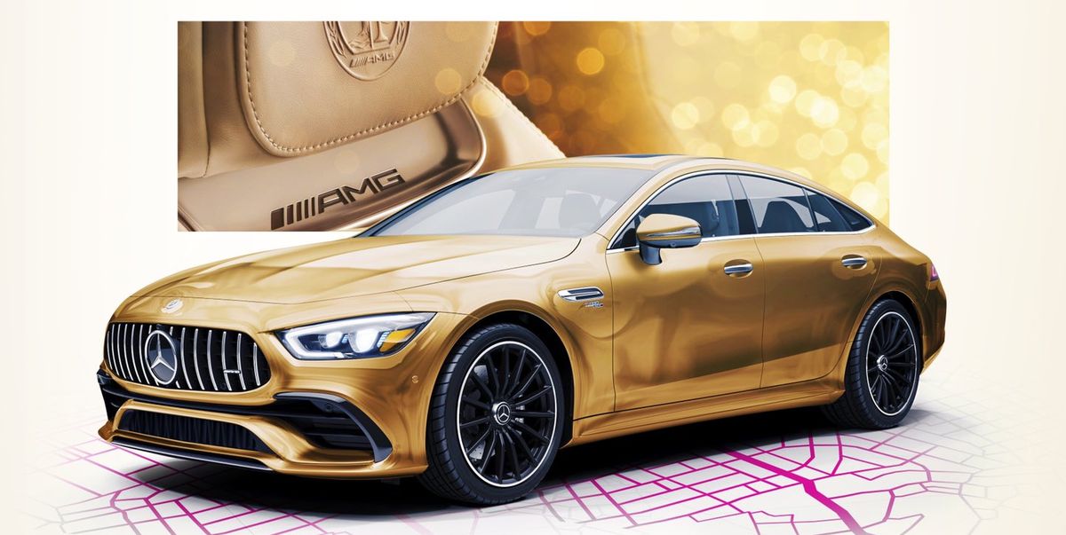 Mercedes Amg Gt 4 Door Gets Wrapped In Gold For The Oscars