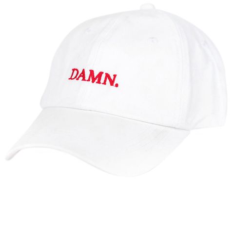 Cap, White, Clothing, Baseball cap, Cricket cap, Logo, Font, Headgear, Trucker hat, Hat, 