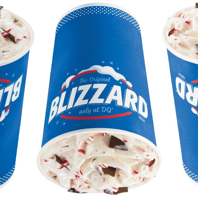 dairy queen candy cane chill blizzard treat