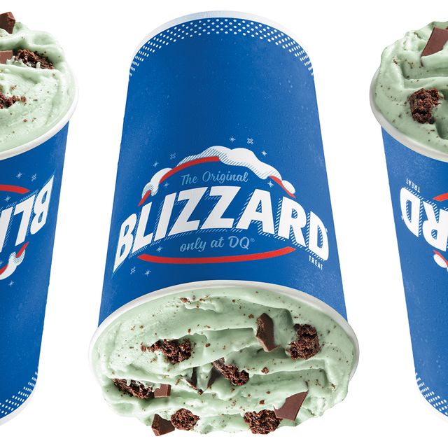dairy queen st patrick's day mint brownie blizzard treat