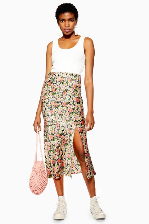 Topshop satin midi skirt: New drop of sell-out Topshop skirts