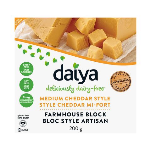 Daiya Medium Cheddar Style Farmhouse Block