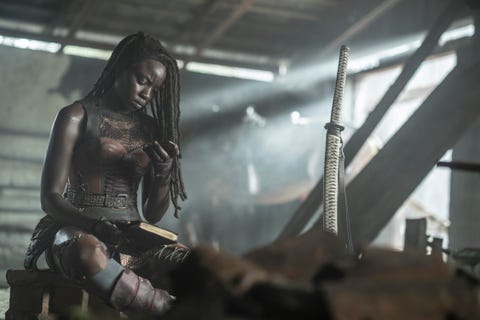 danai gurira as michonne, the walking dead