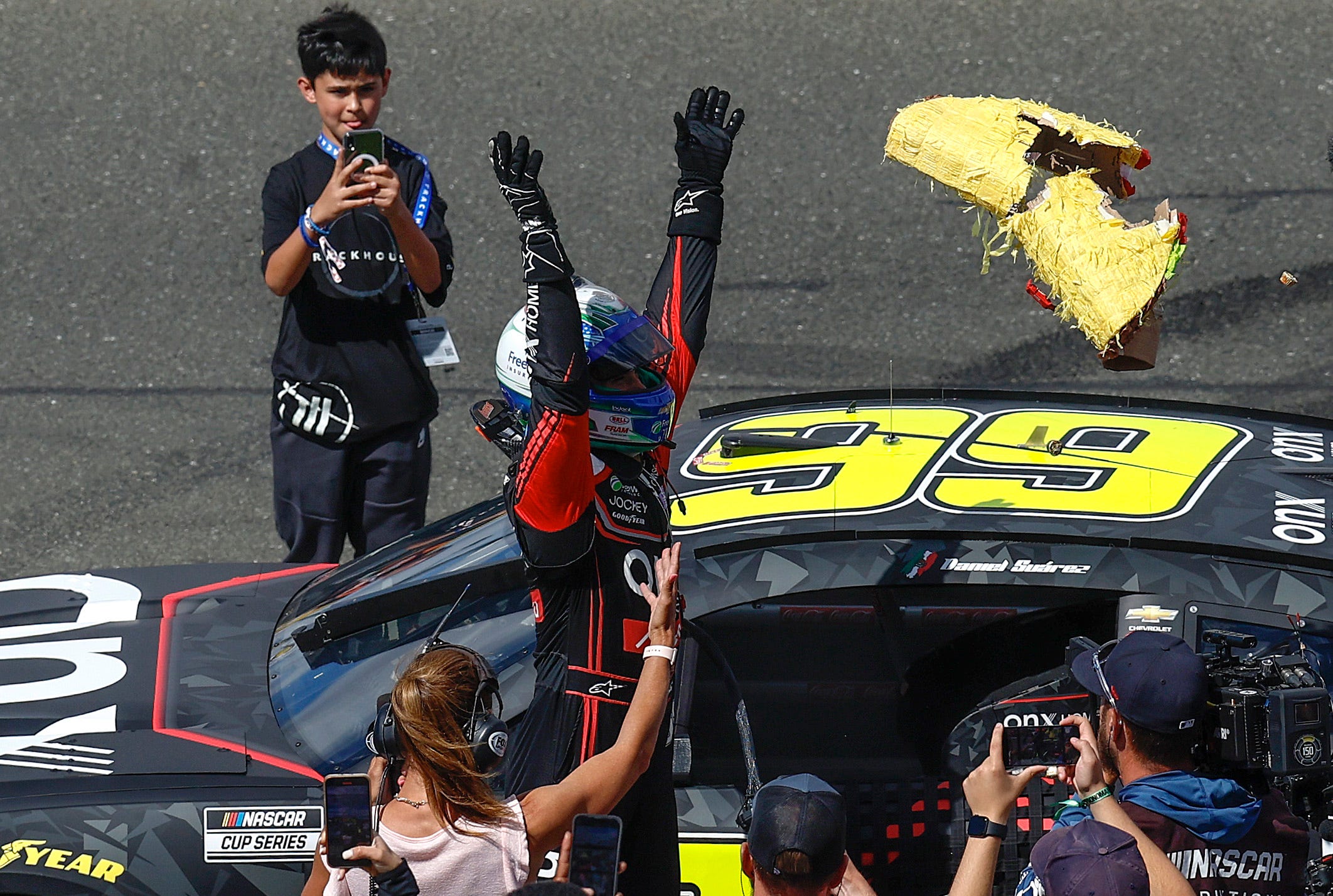 Daniel Suarez Finally Takes Breakthrough NASCAR Win At Sonoma