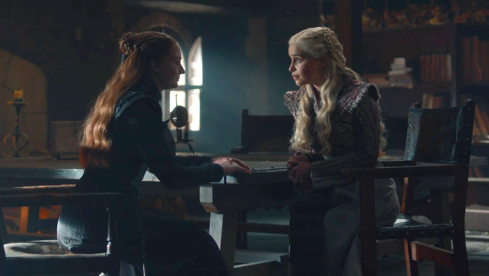Sansa Stark Daenerys Game Of Thrones Season 8 Episode 2 Scene Is
