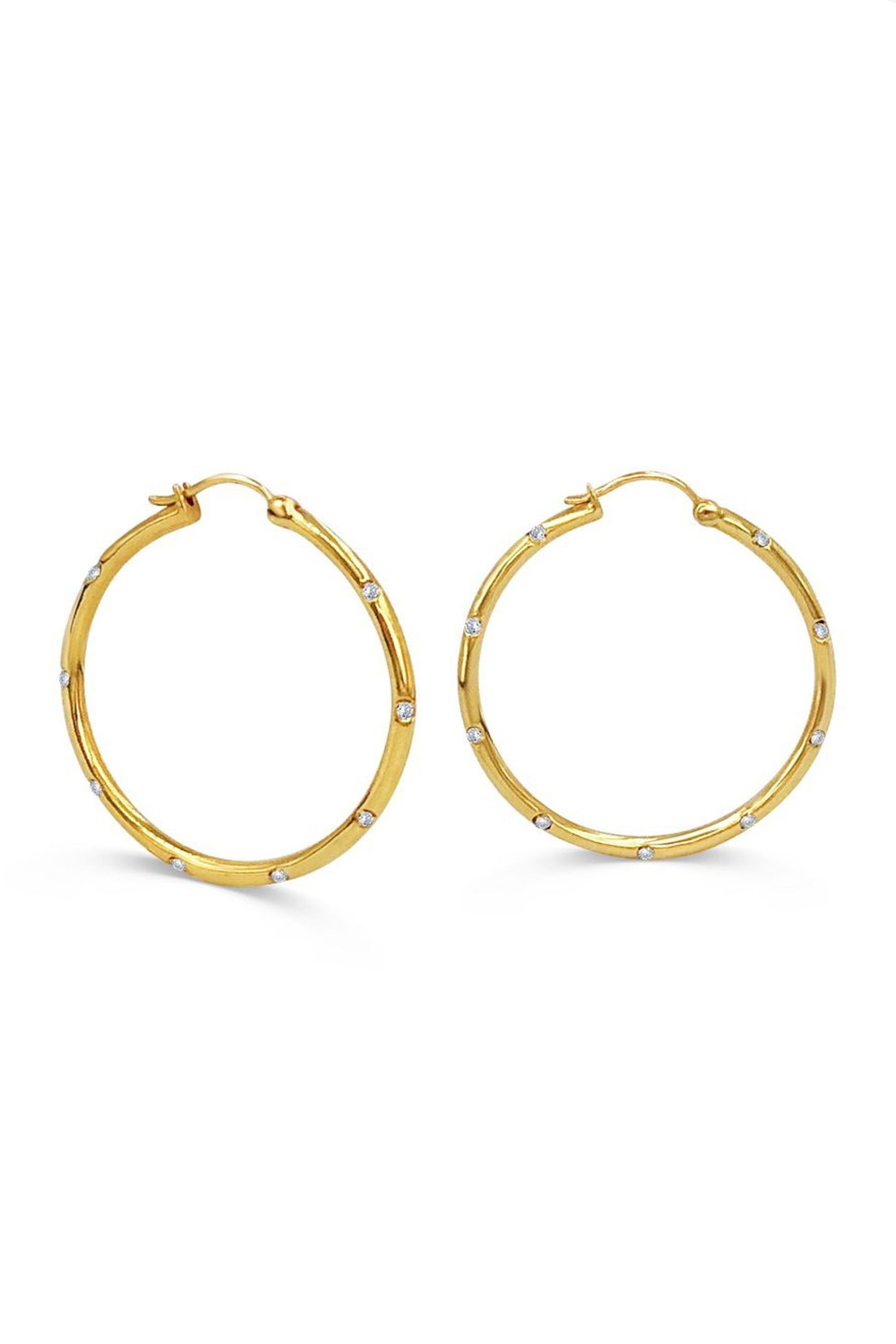 40mm Gold Hoop Earrings Large Hoop Earrings Tube Hoop Earrings Gold Hoops Boho Earrings Gold ...