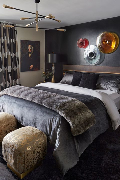 Bedrooms With Dark Color Palettes