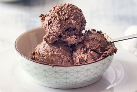 dark chocolate and nuts ice cream