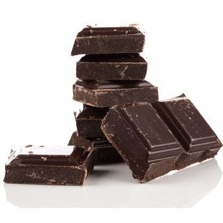 dark chocolate squares