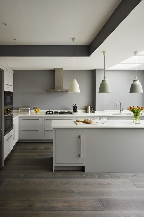 20 Dark Kitchen Ideas For Every Size - Dark Floors Light Walls Kitchen