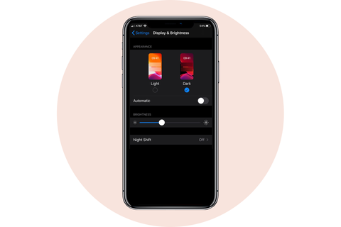 chế độ tối táo iphone