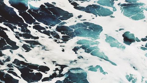 Water, Blue, Sky, Geological phenomenon, Turquoise, Sea, Ocean, Wave, Design, Ice, 