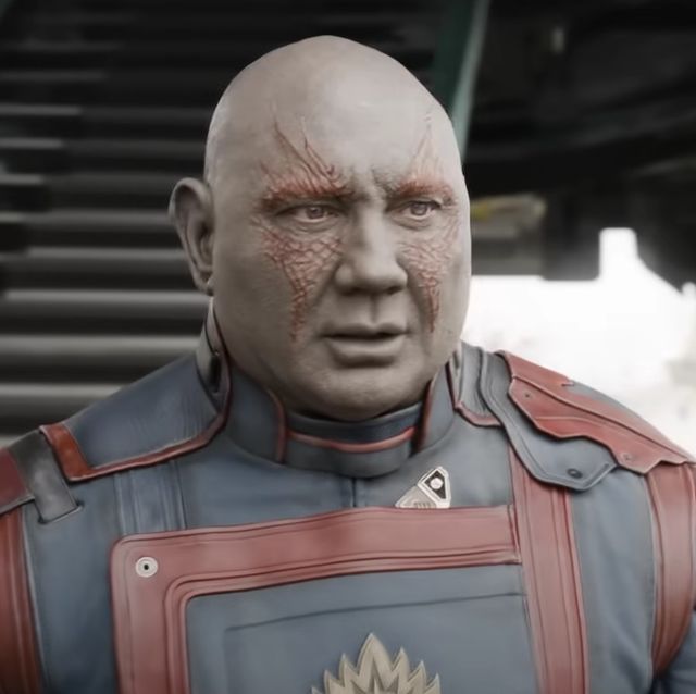 dave bautista as drax in guardians of the galaxy 3