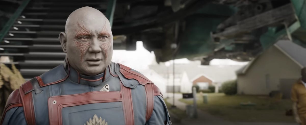 The emotional “hidden” wink between Dave Bautista and James Gunn in ‘Guardians of the Galaxy vol.  3’, taunting Disney: “Everyone deserves a second chance”