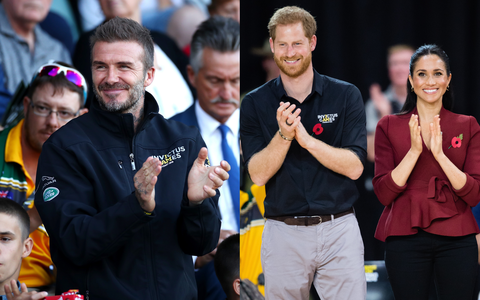David Beckham joined the Duke and Duchess of Sussex at the 2018 Invictus Games