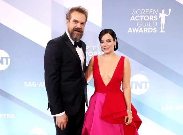 david harbour wore lily allen's merch to their first date