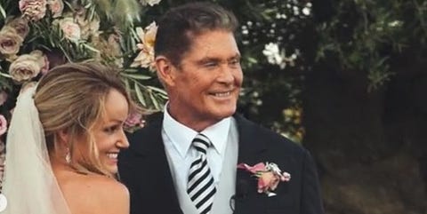 David Hasselhoff y Hayley Roberts David Hasselhoff y Hayley Roberts fotos de su boda