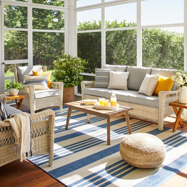 How To Style Your Porch For A Modern Vintage Look - Nautical Theme Patio Furniture