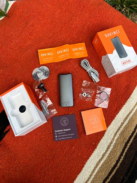 davinci artiq vape ve birlikte verilen aksesuarlar