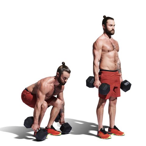 You Can Scale This Full-on Dumbbell Functional Fitness Blast to Your Level