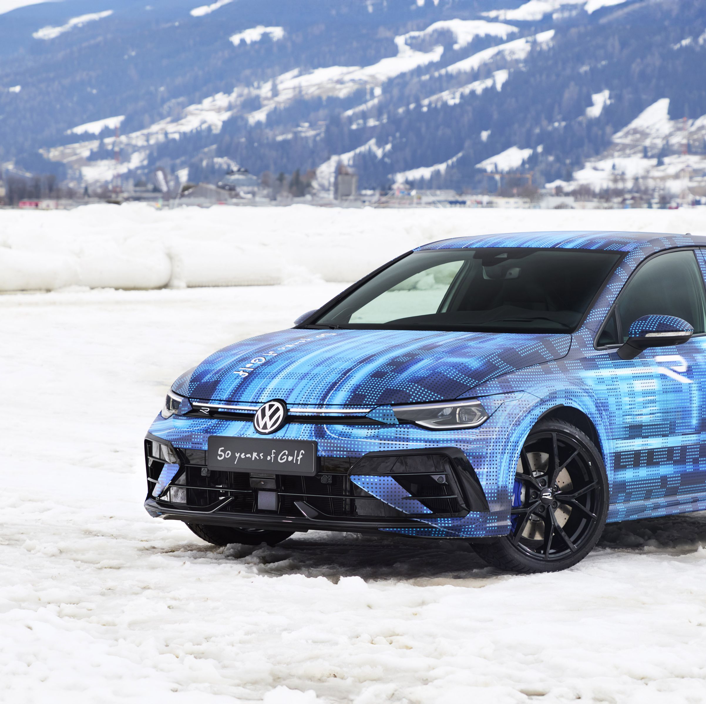 Teaser for the 2025 Golf R Rolled Out at the Zell am See Ice Race