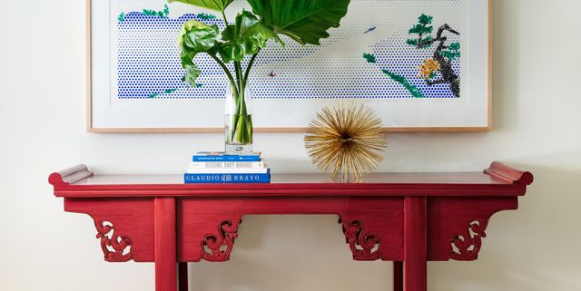 Styling A Console Table, Can You Put A Sofa Table Against Wallpaper