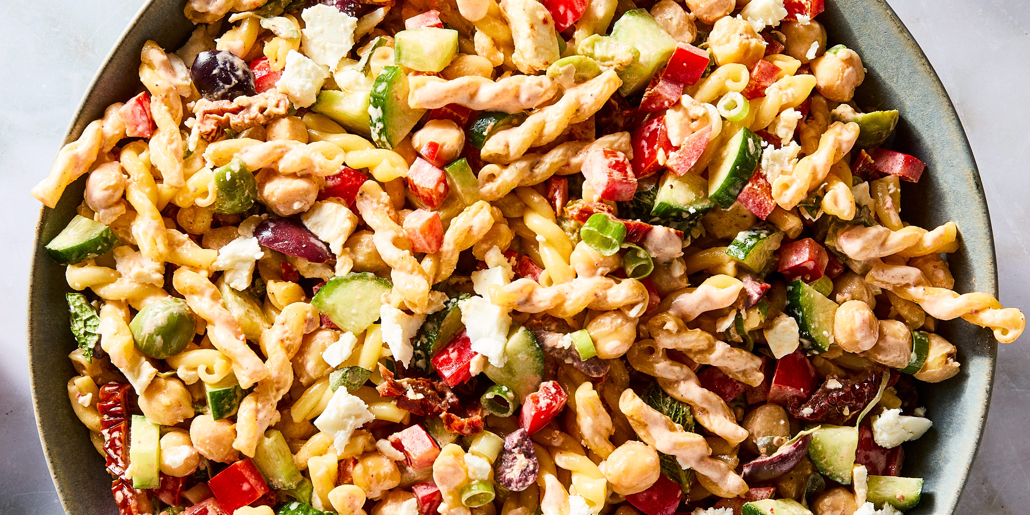 Upgrade Your BBQ Sides With This Herby Mediterranean Pasta Salad