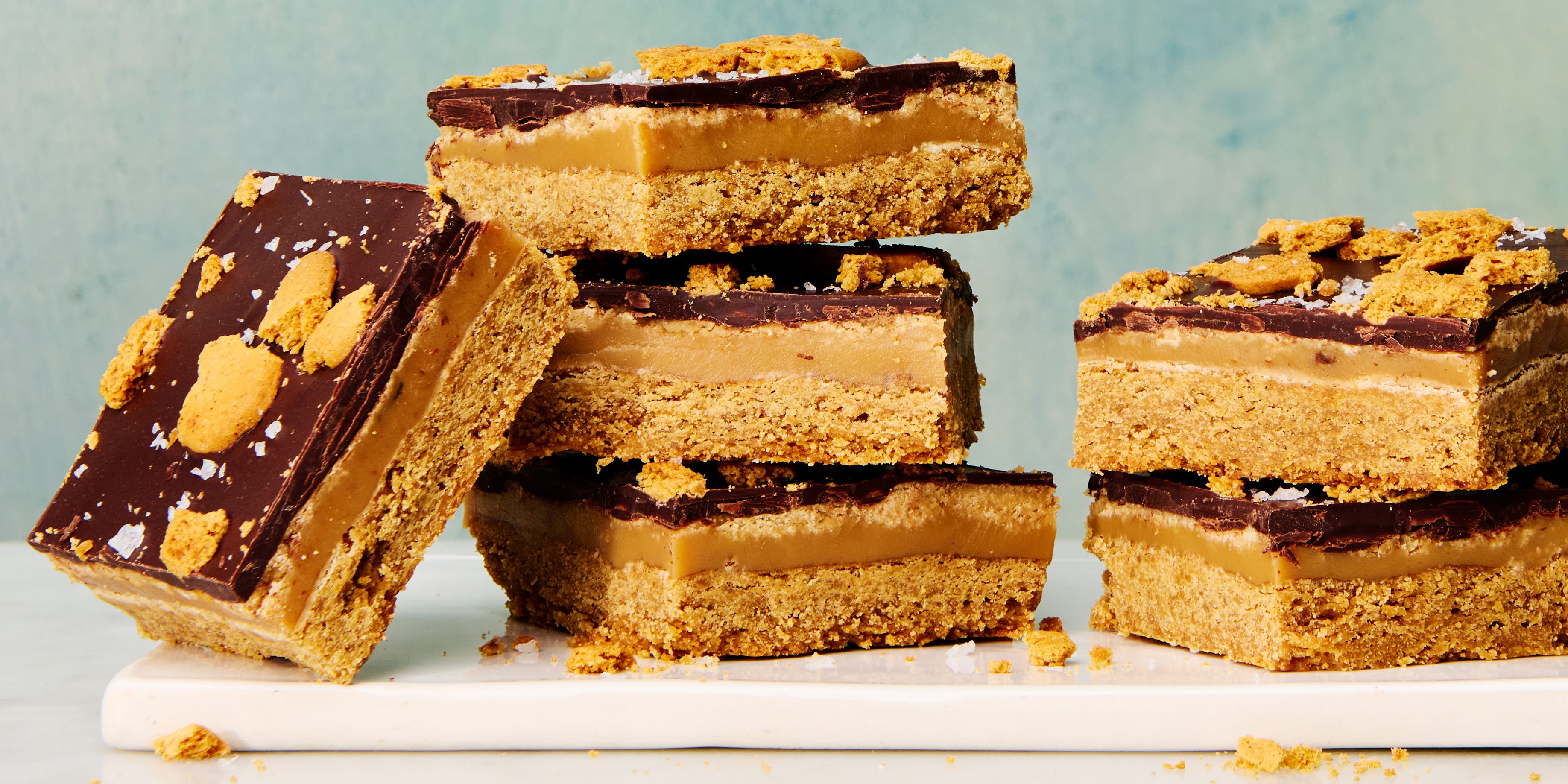 Gingerbread Millionaire Shortbread Bars