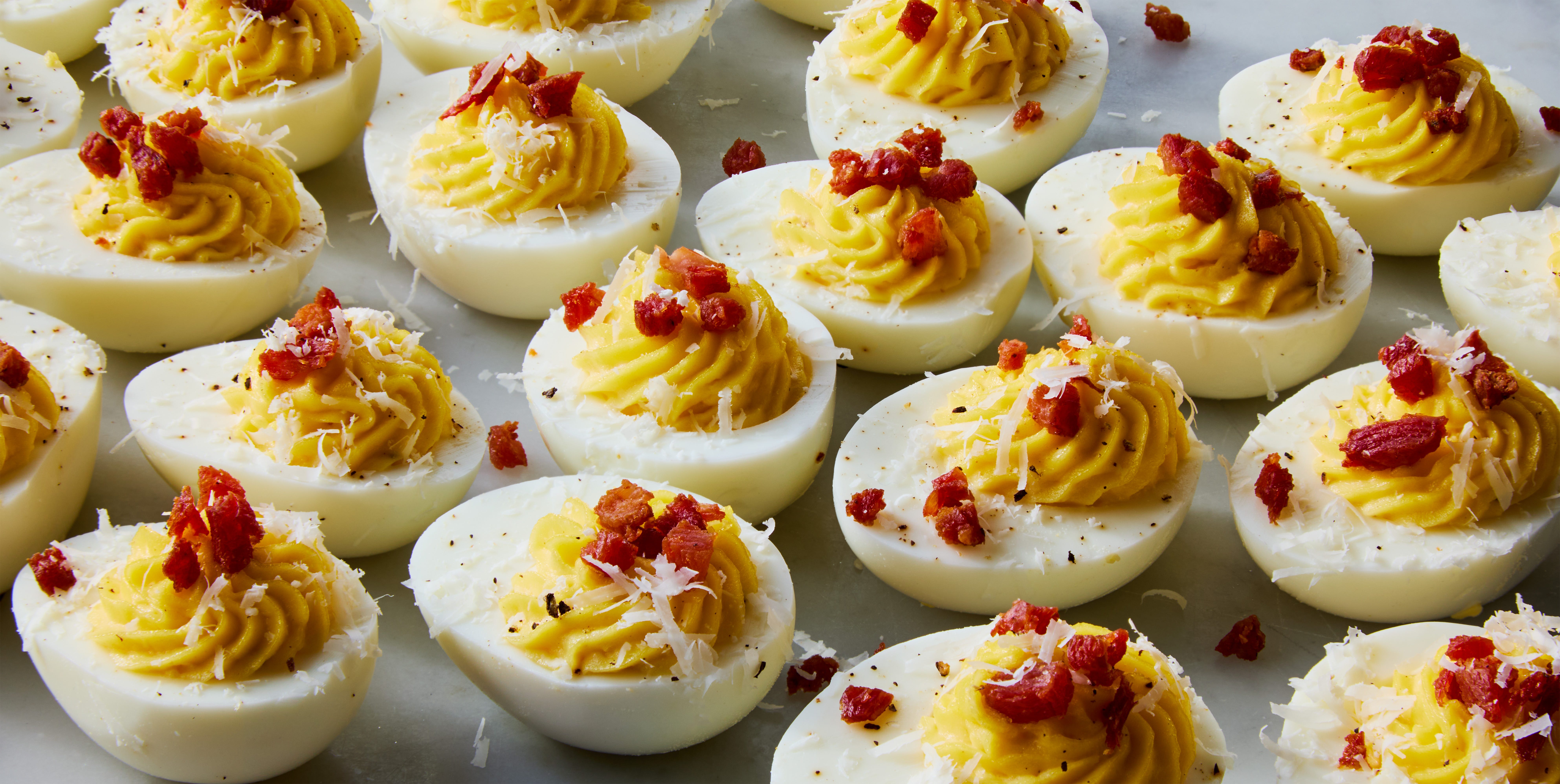 Carbonara Deviled Eggs Are A Classy Twist On Our Favorite App