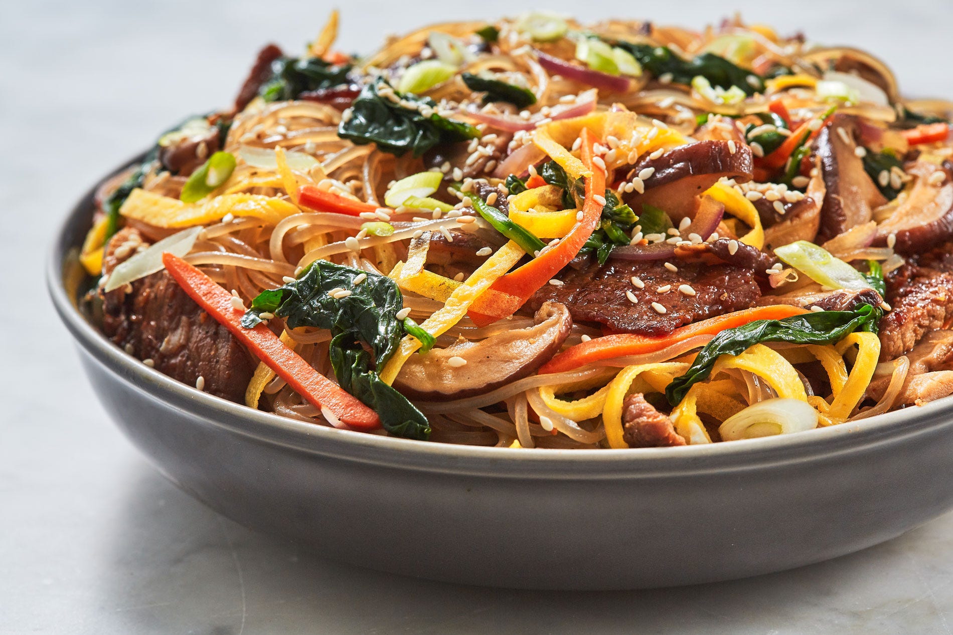 Japchae Is The Colorful Sweet Potato Noodle Dish You've Gotta Try