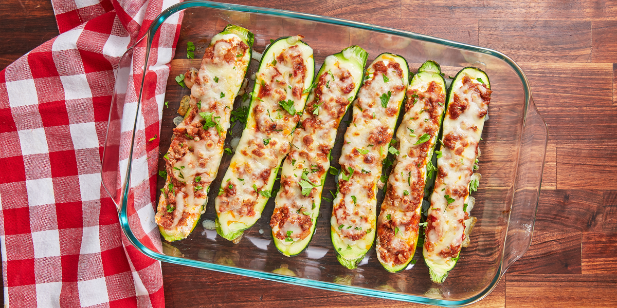 Lasagna-Stuffed Zucchini Is A Dreamy Low-Carb Meal