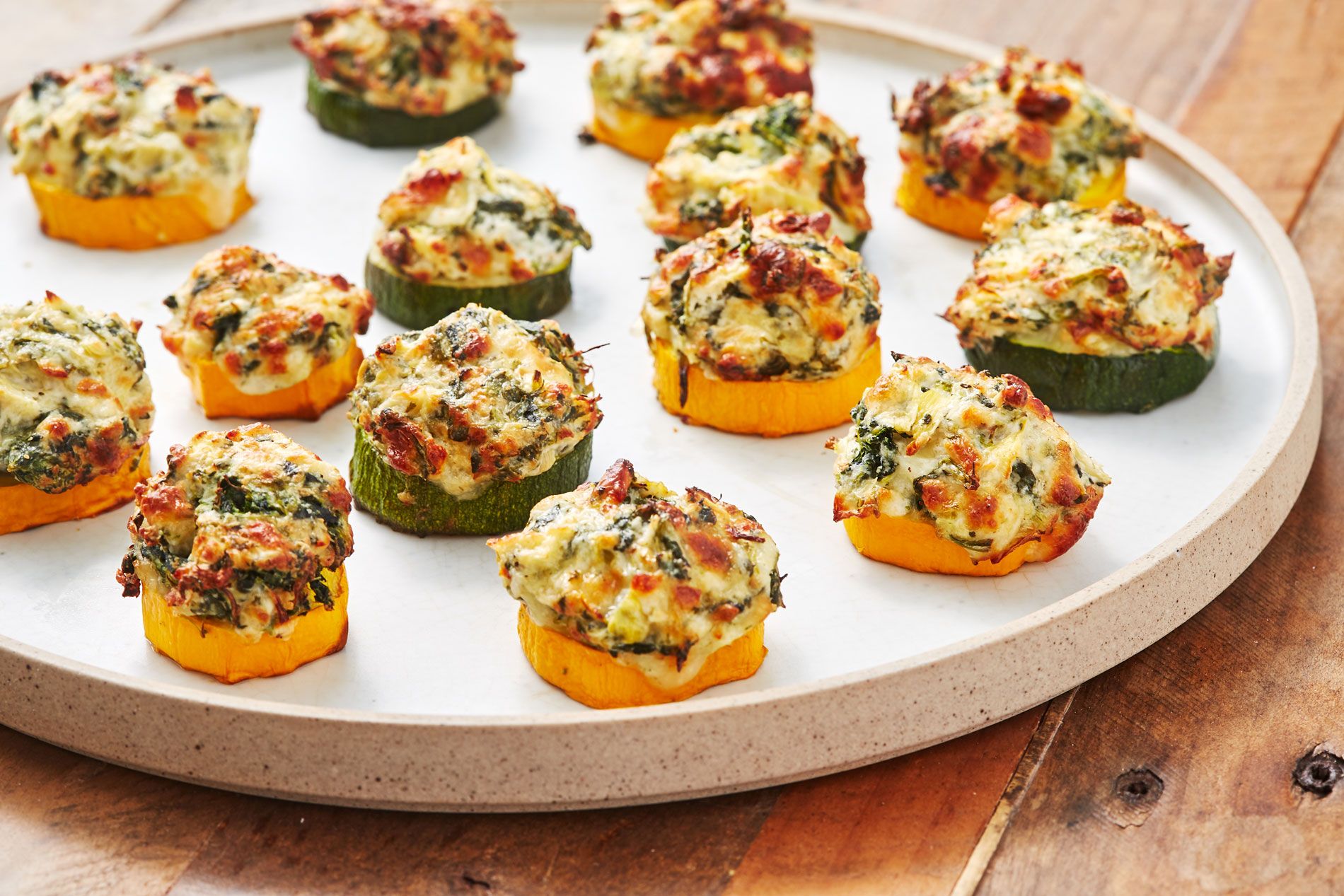 Spinach Artichoke Zucchini Bites-image