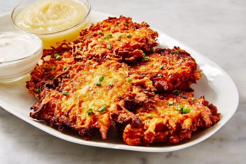 classic latke recipe how to make the best potato pancakes delish com