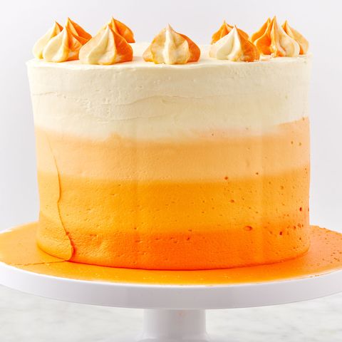 creamsicle ombre cake