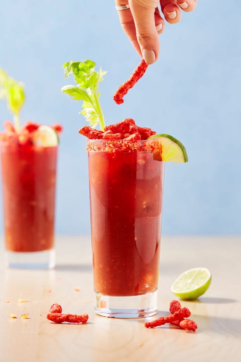 Flamin' Hot Bloody Marys - Delish.com