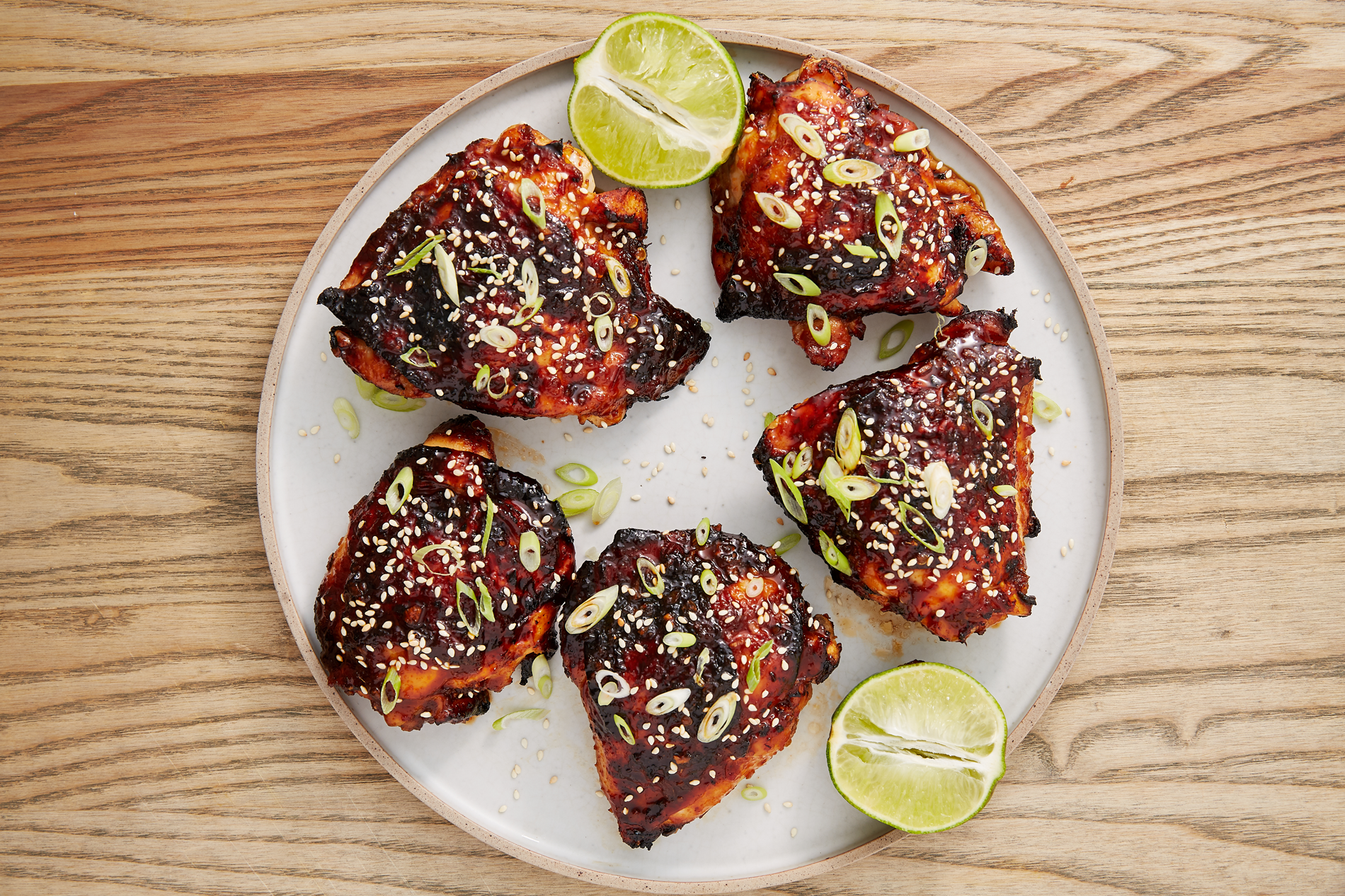 Air Fryer Chicken Thighs Have A Perfectly Sticky Spicy Glaze