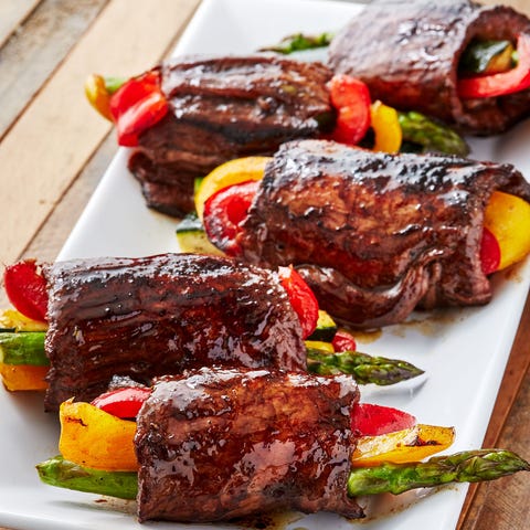 Balsamic Steak Roll-Ups - Delish.com
