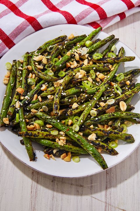 grilled green beans