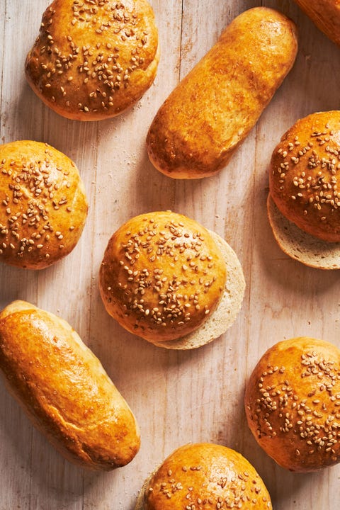 hot dog and hamburger buns