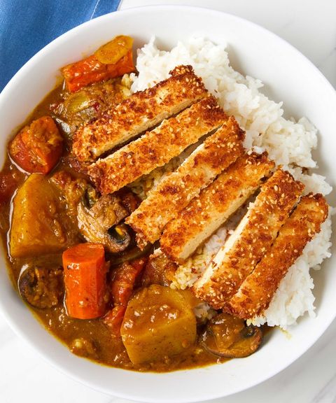 Curry de tofu katsu au sésame