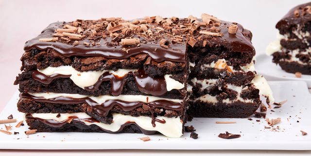 brownie lasagna, cream cheese icing, cream cheese frosting, easy chocolate ...