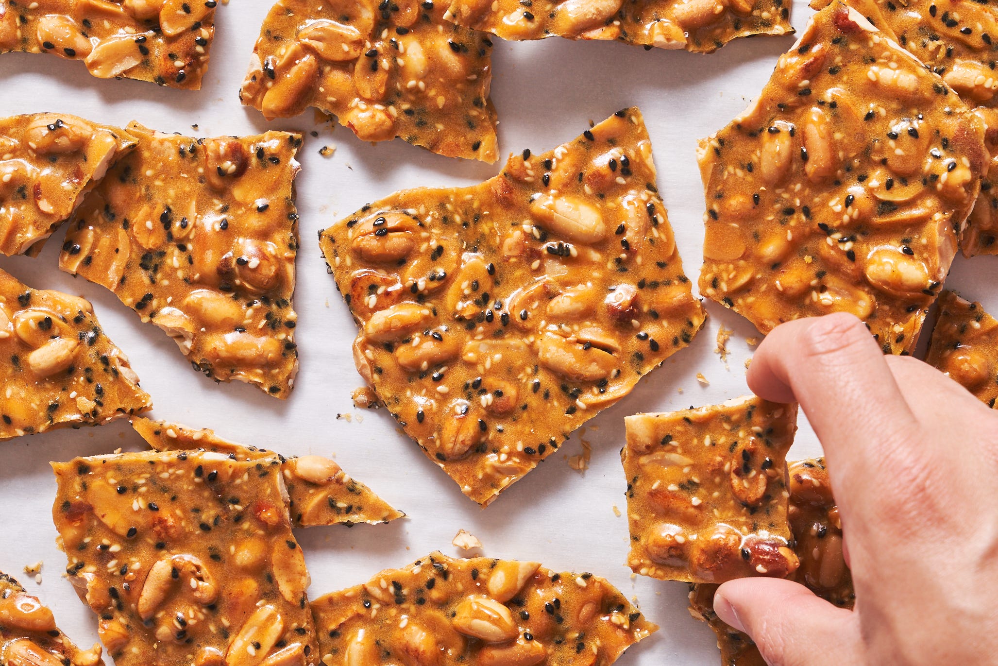 You Should Be Adding Sesame Seeds To Your Peanut Brittle