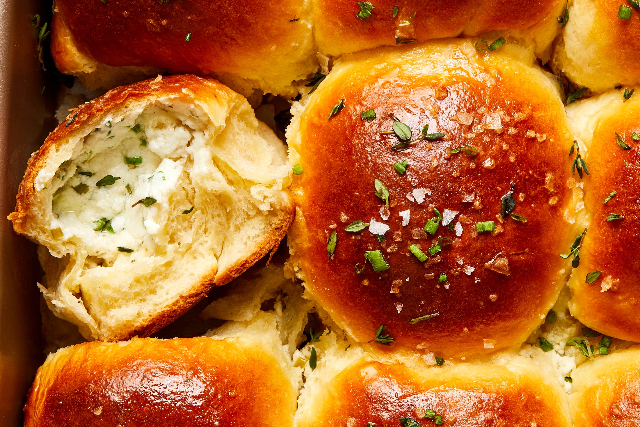 Just When You Thought Dinner Rolls Couldn't Get Any Better, We Stuffed Them With Goat Cheese