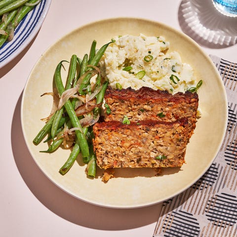 meatloaf and sesame mashed potatoes