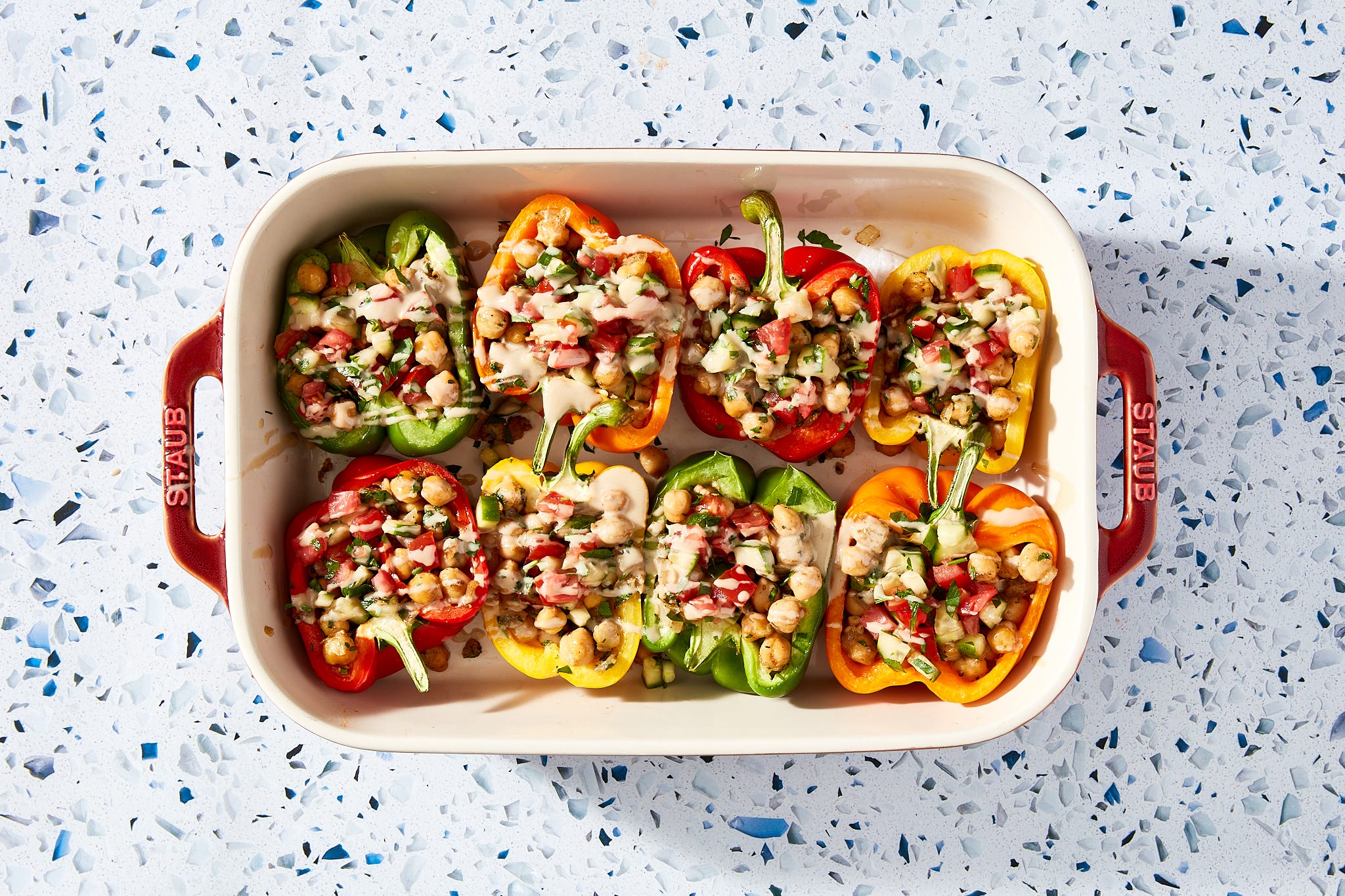 These Falafel Stuffed Peppers Are The Low-Carb Dinner You've Been Craving