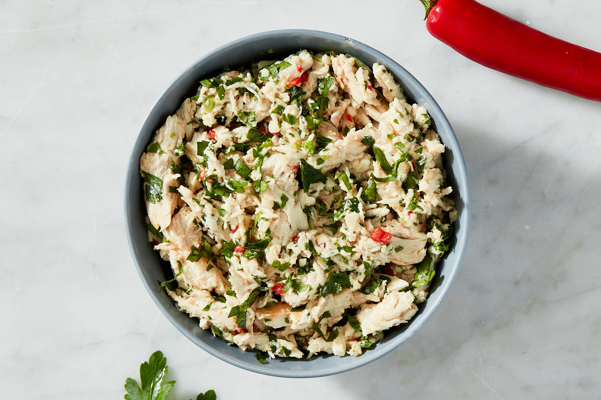 Chimichurri Chicken Salad Is The Most Genius Way To Use Rotisserie Chicken