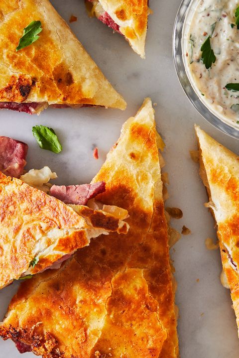 corned beef and cabbage quesadilla